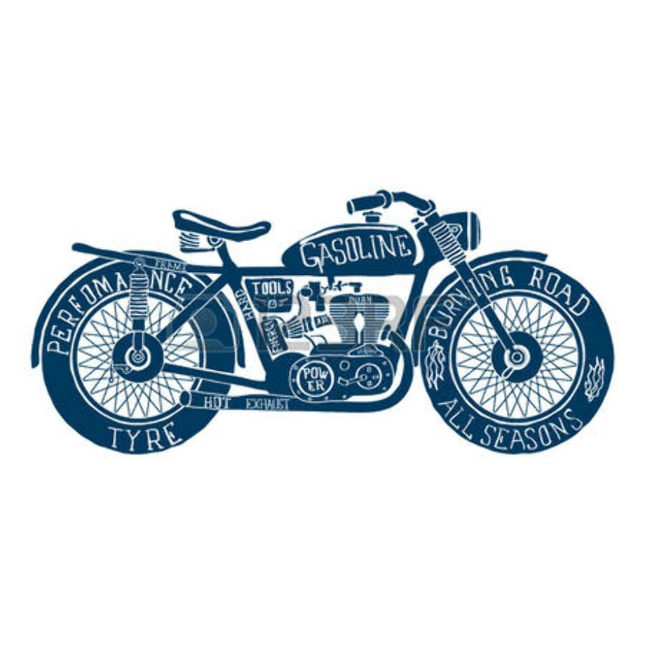 motorcycle clipart vintage