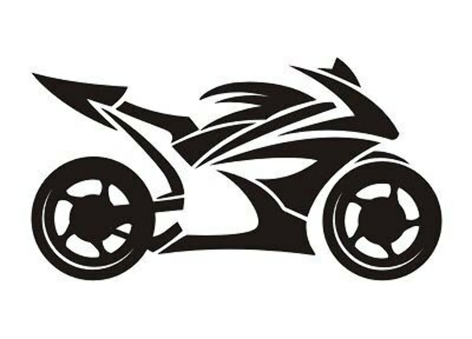 motorcycle clipart tribal