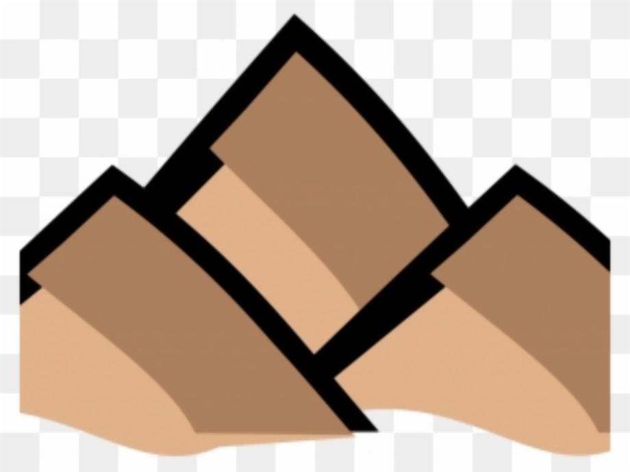 mountains clipart brown