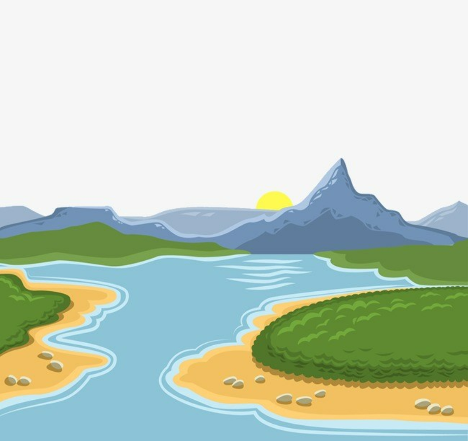 mountain clipart river