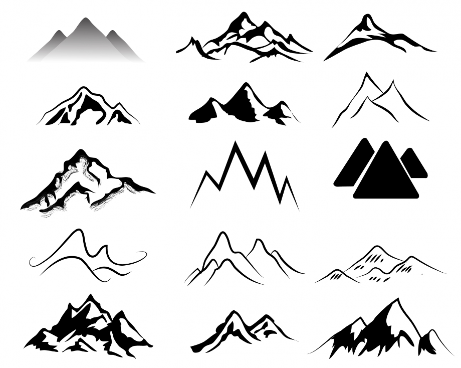 mountain clipart simple