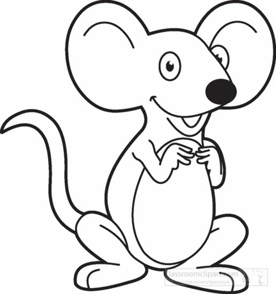 mouse clipart outline