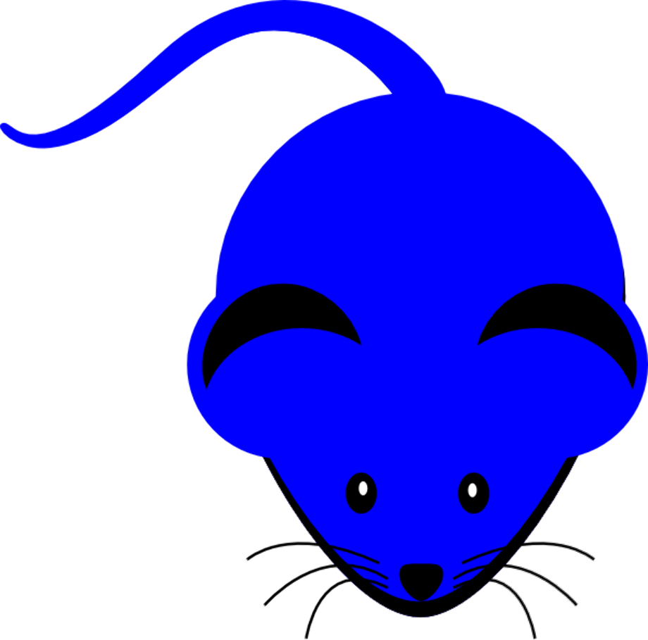 mouse clip art blue