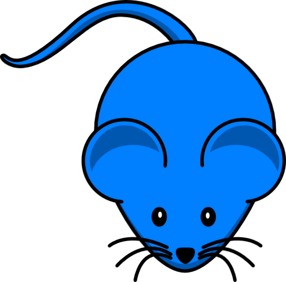 mouse clipart blue
