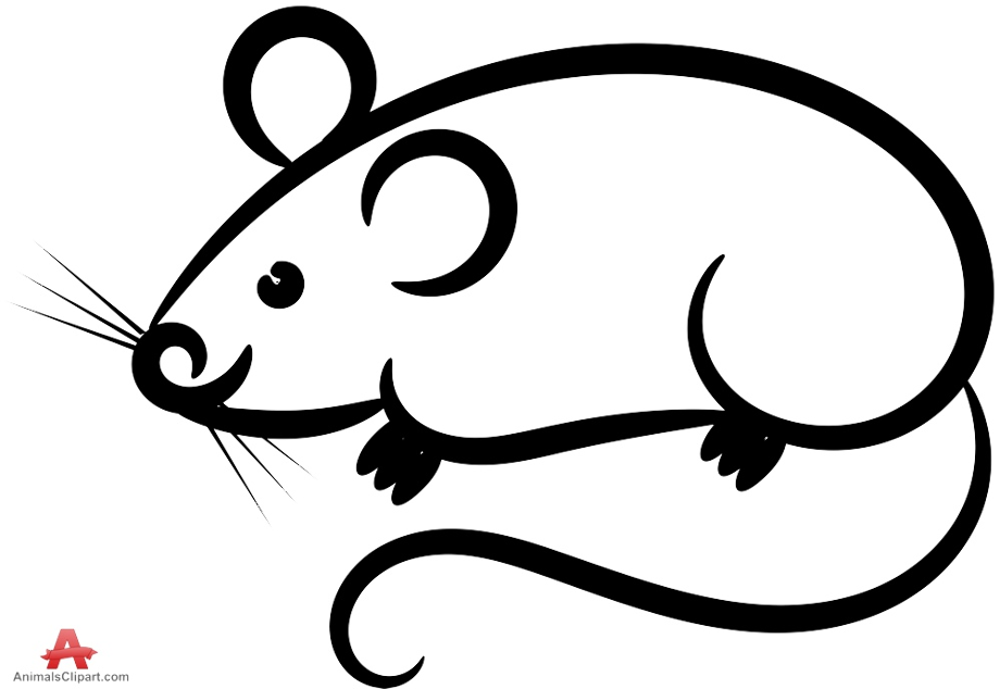 mouse clip art outline
