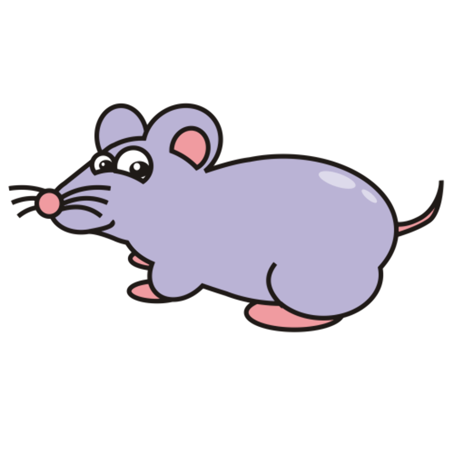 mouse clipart running