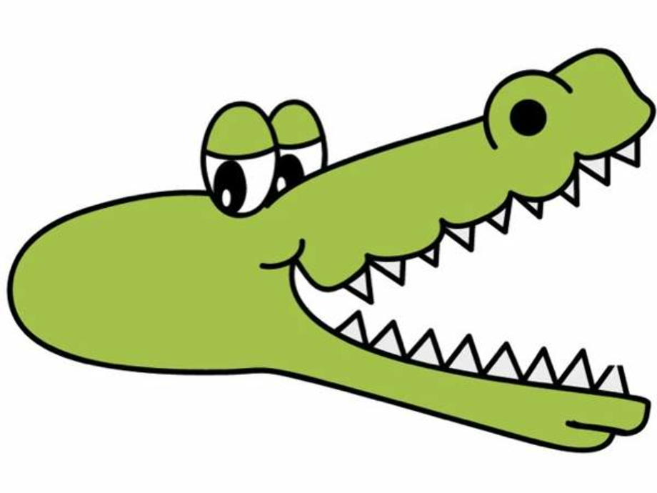 alligator clip art face