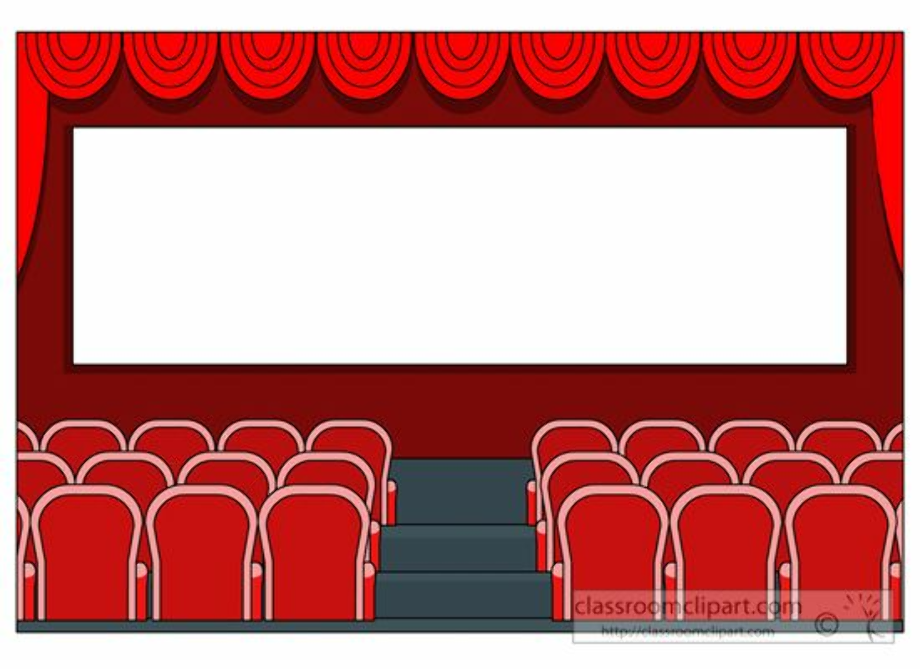 movie theater clipart