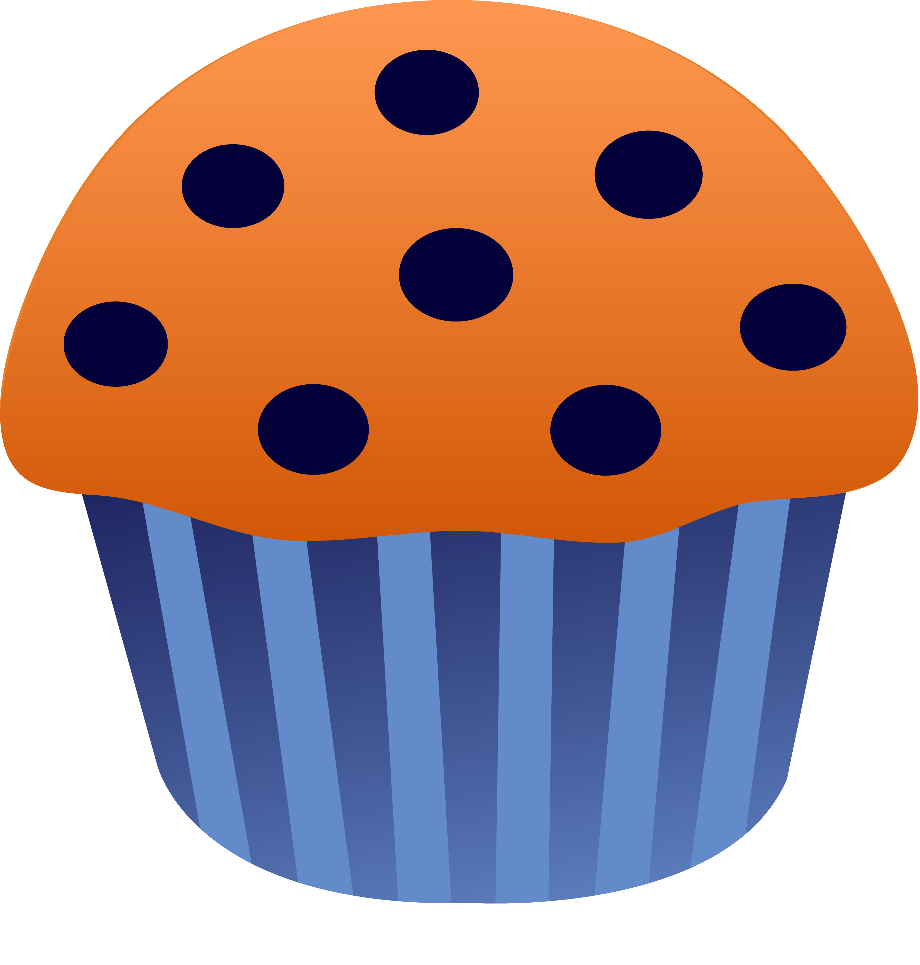 muffin clipart blueberry