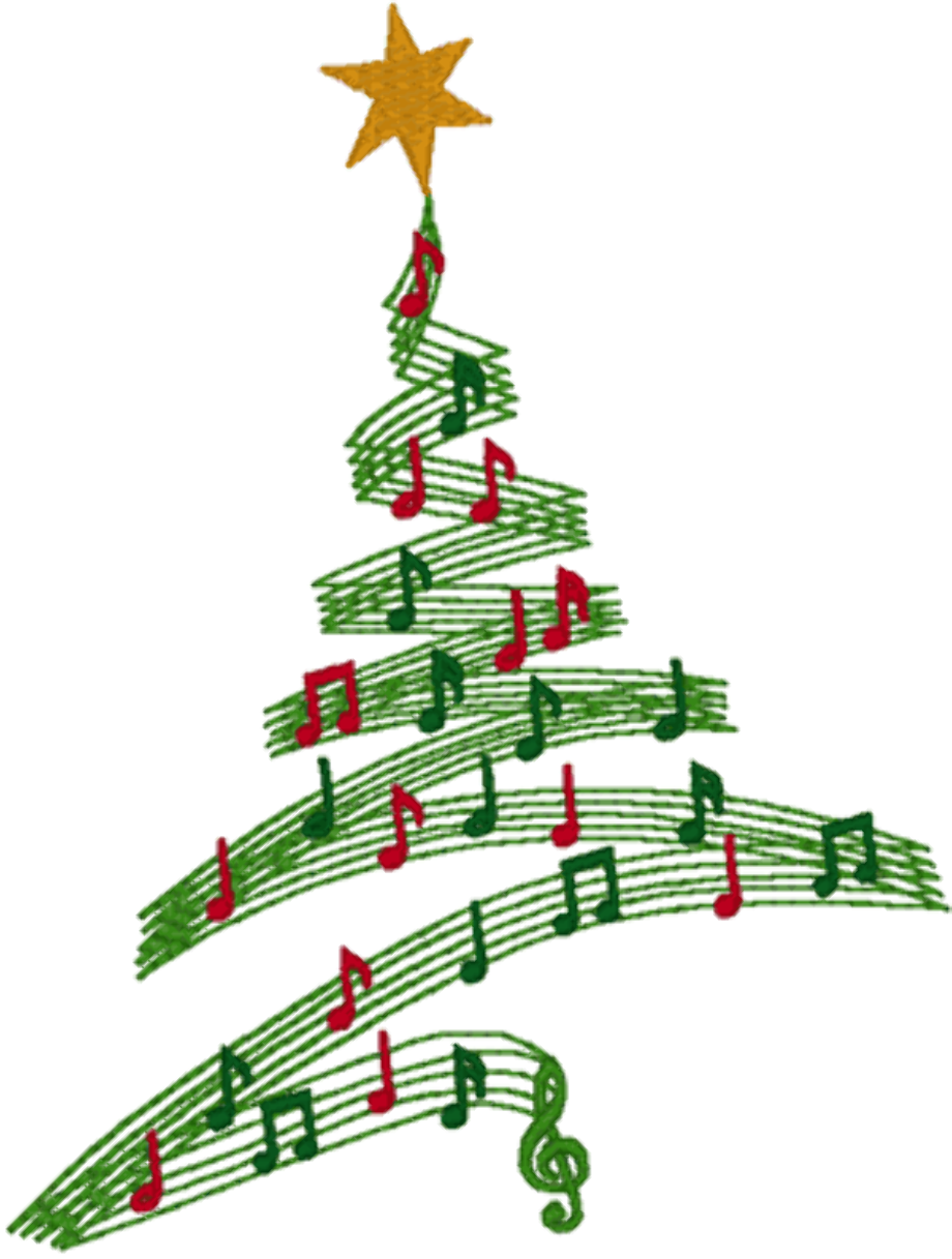 Musical notes christmas