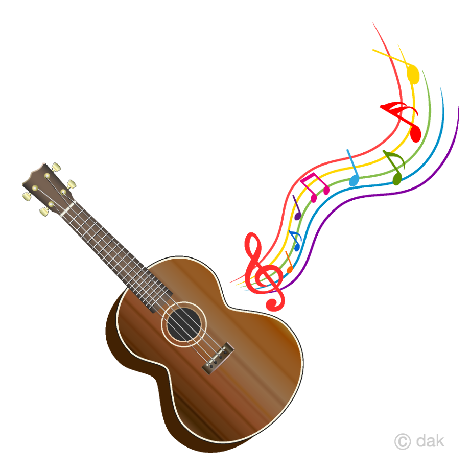 musical notes clipart guitar