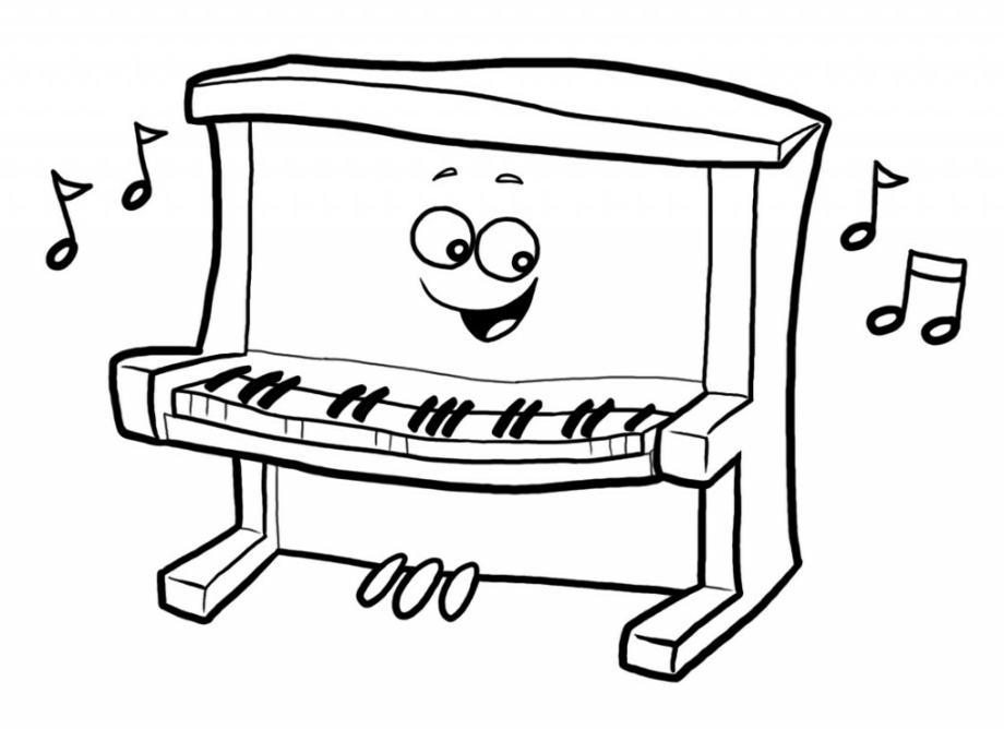 piano clipart kid