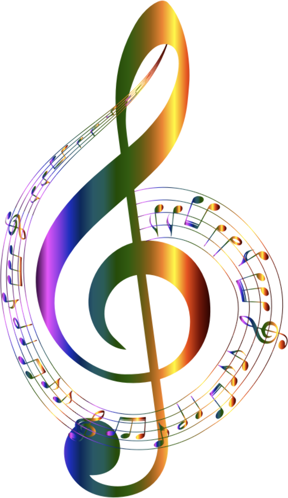 Download High Quality Music Note Clipart Rainbow Transparent Png Images