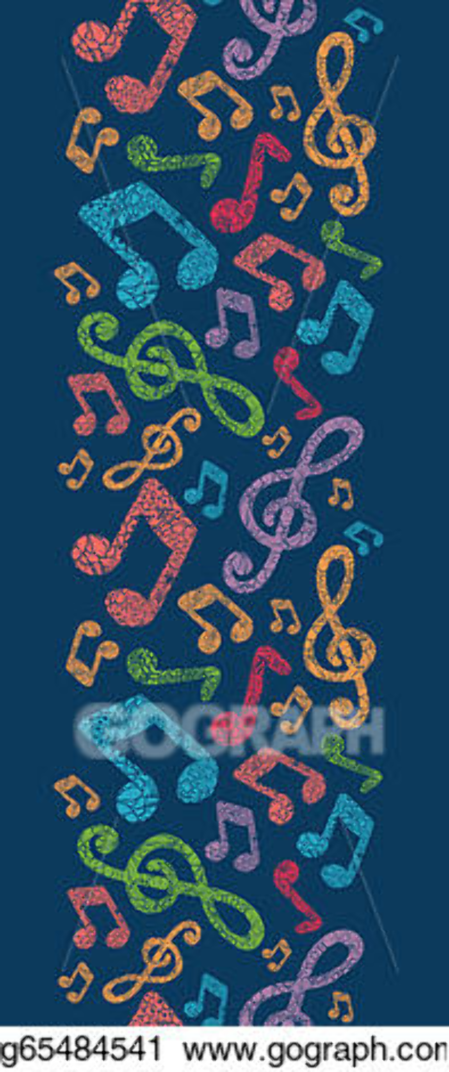 musical notes clipart vertical