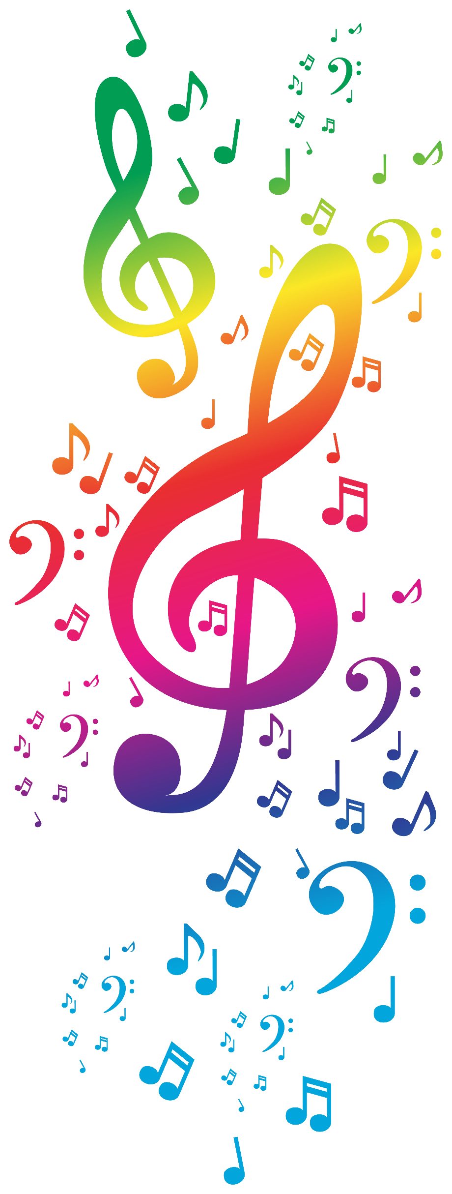 Download High Quality Music Notes Transparent Colorful Transparent Png
