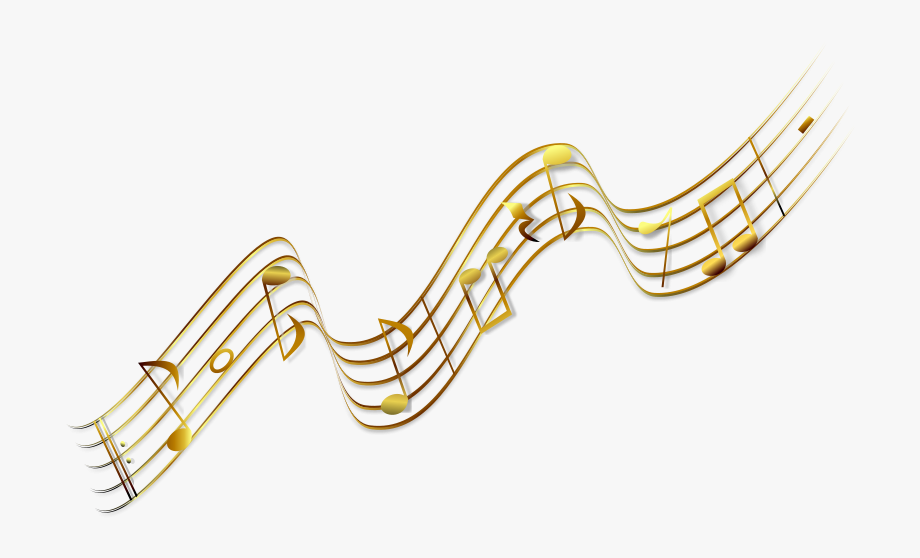 Download High Quality music notes transparent golden Transparent PNG ...