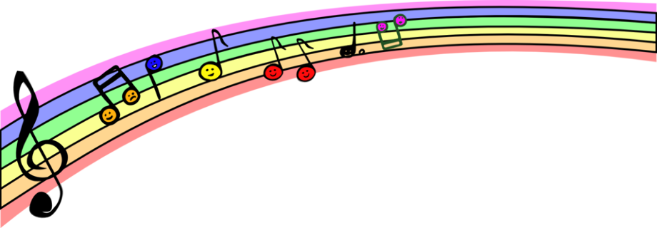 Download High Quality music notes transparent rainbow Transparent PNG