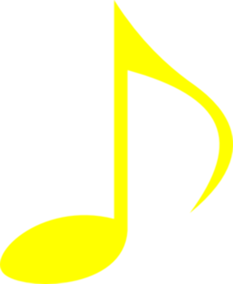 music notes transparent yellow