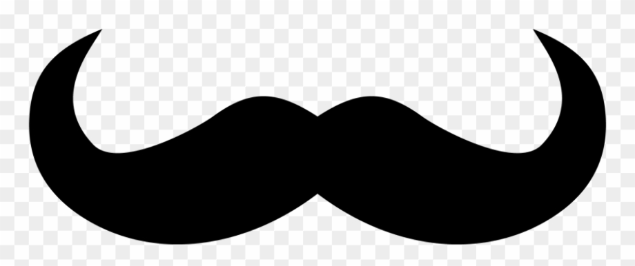 mustache clip art simple