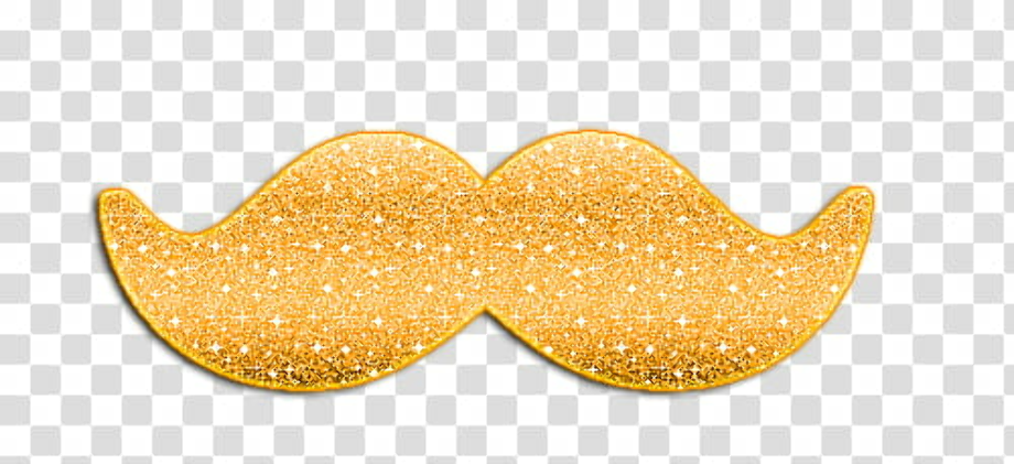mustache clip art yellow