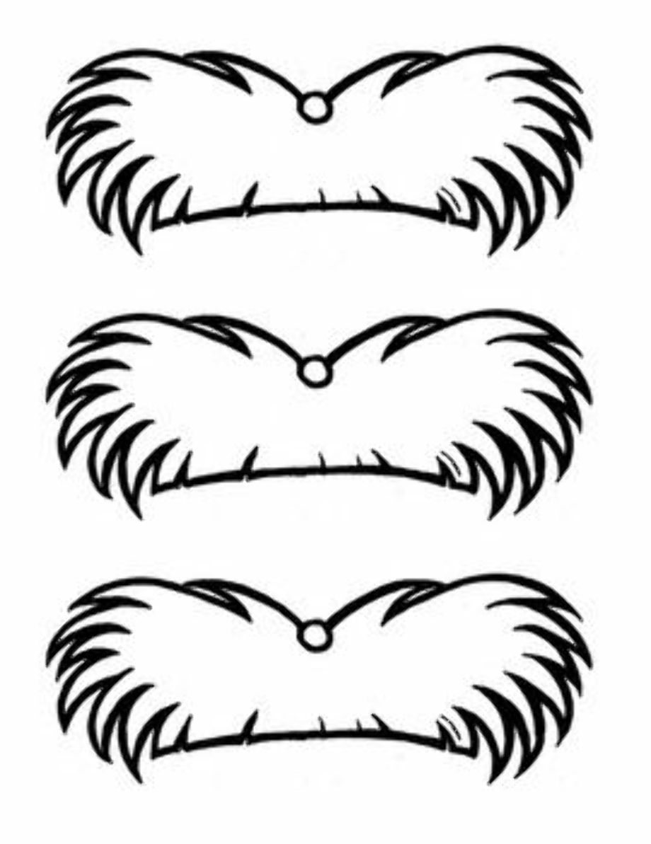 Lorax Mustache Printable Printable World Holiday
