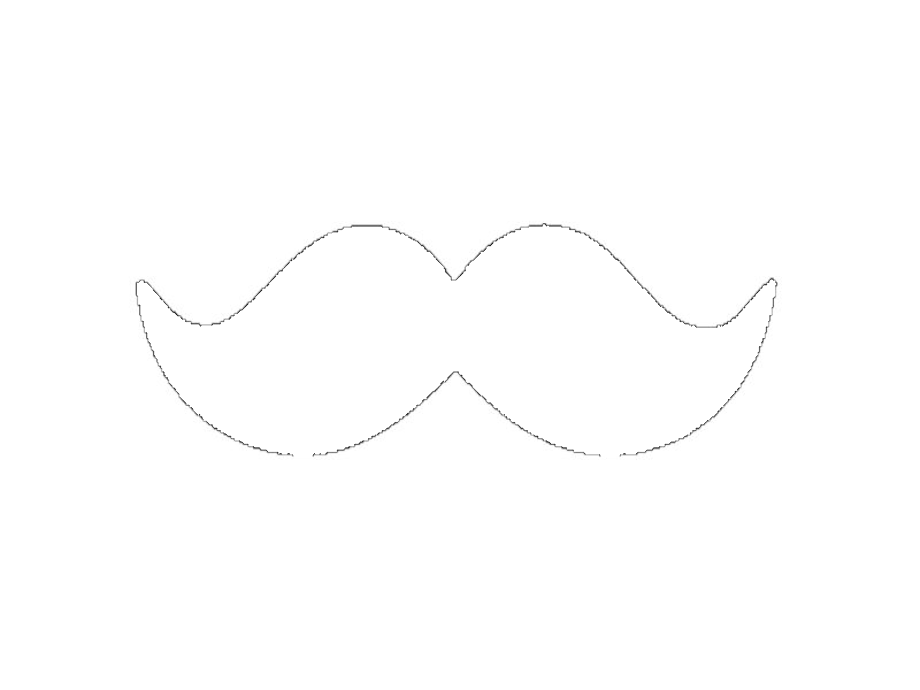 mustache clipart vector