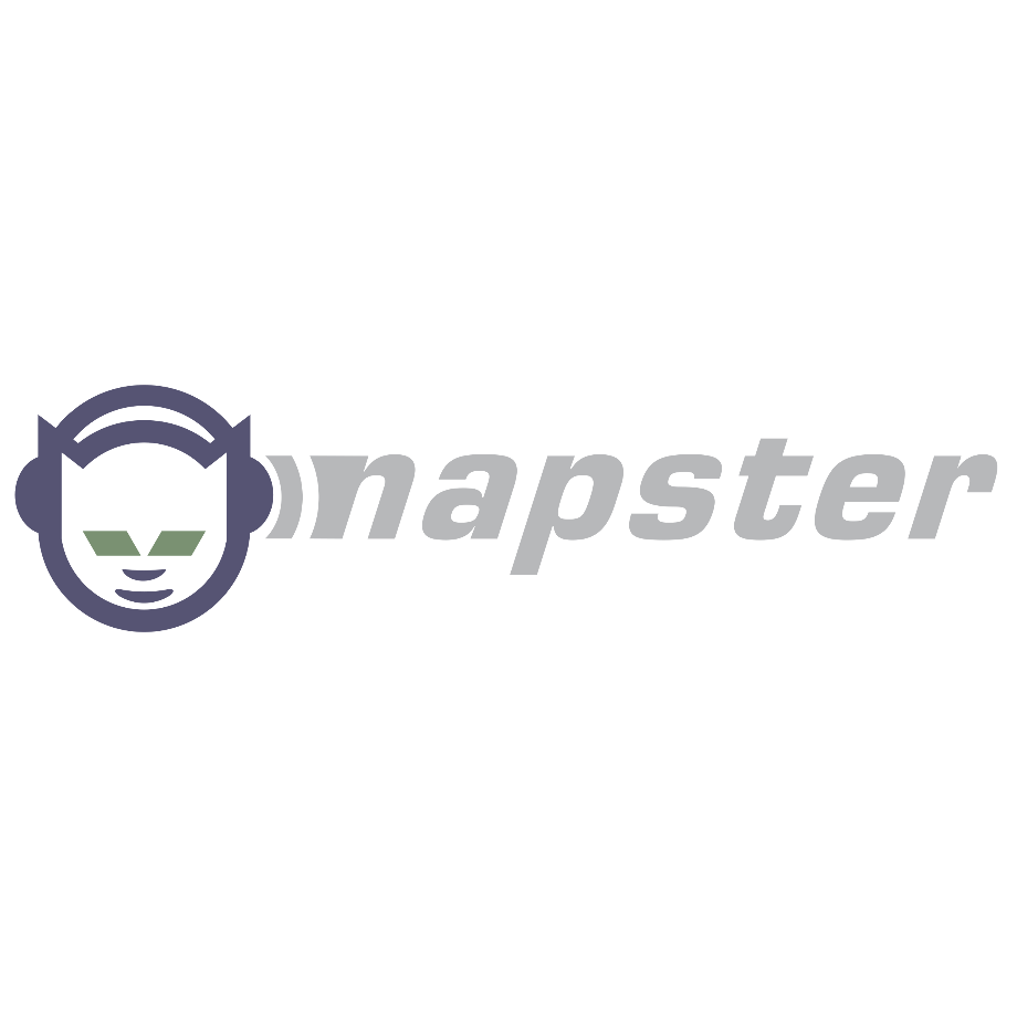 napster logo white