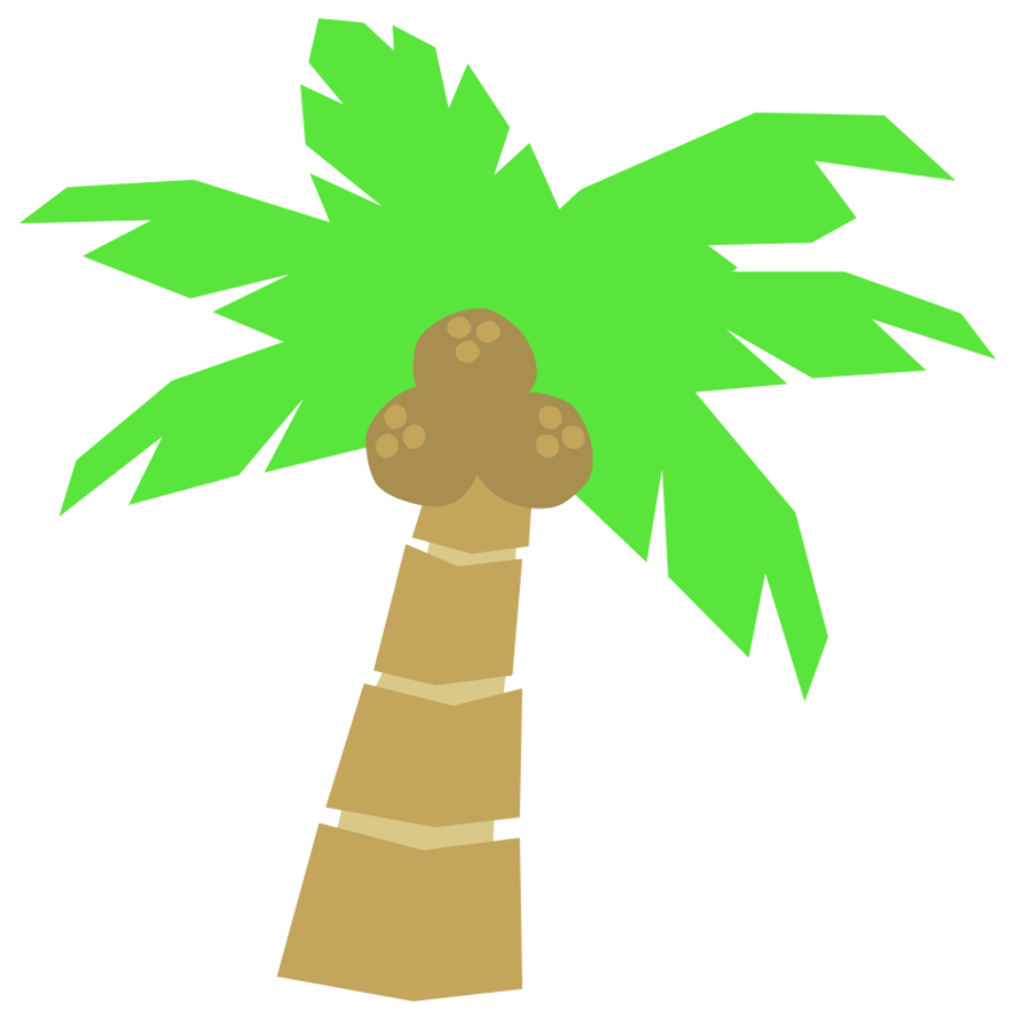 palm tree clipart coconut