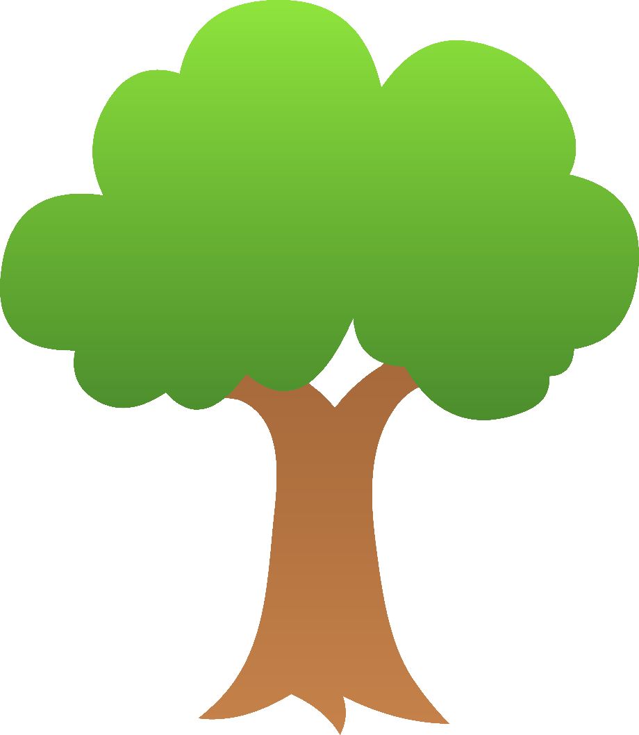 Tree clipart colorful