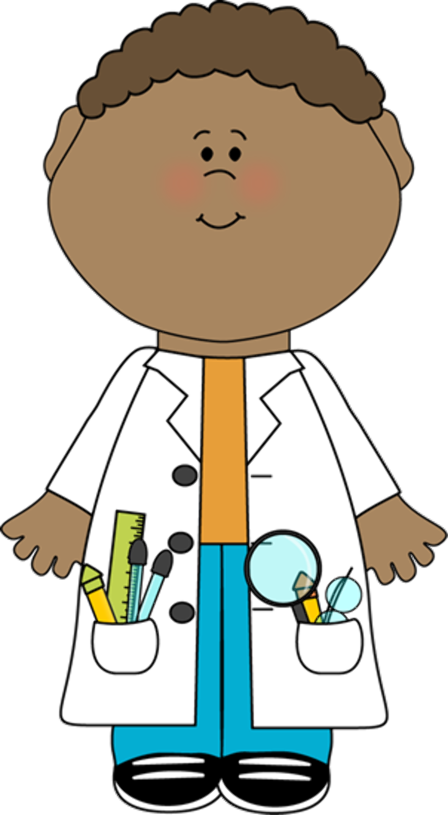 scientist clipart lab coat