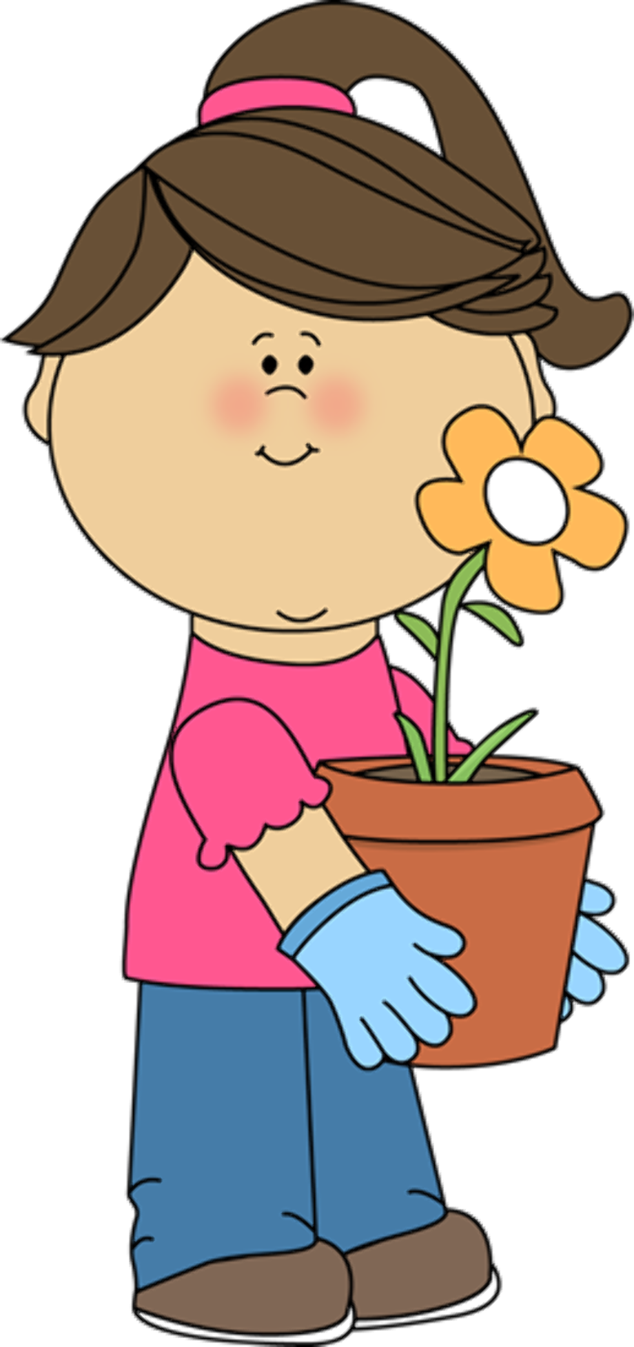 flower pot clipart kid
