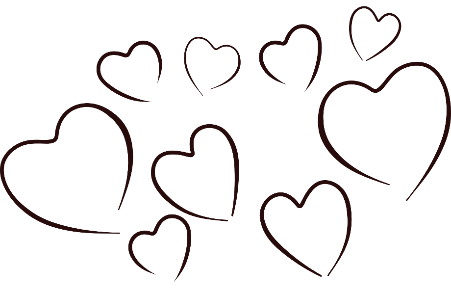 Hearts outline