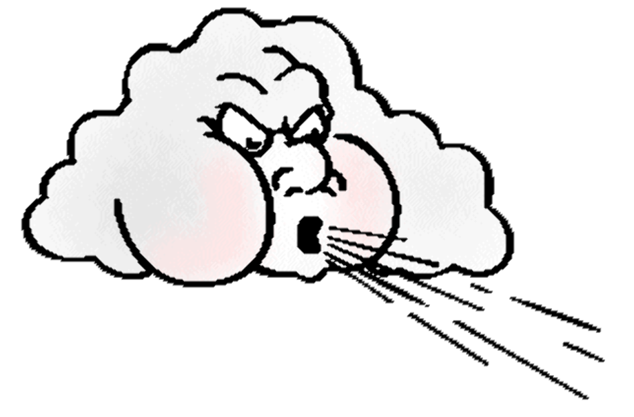 wind clipart blowing