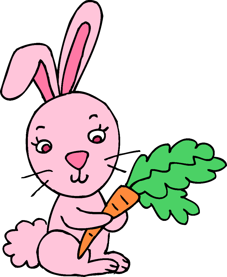 easter bunny clipart pink