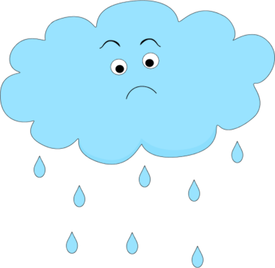 rain clipart sad