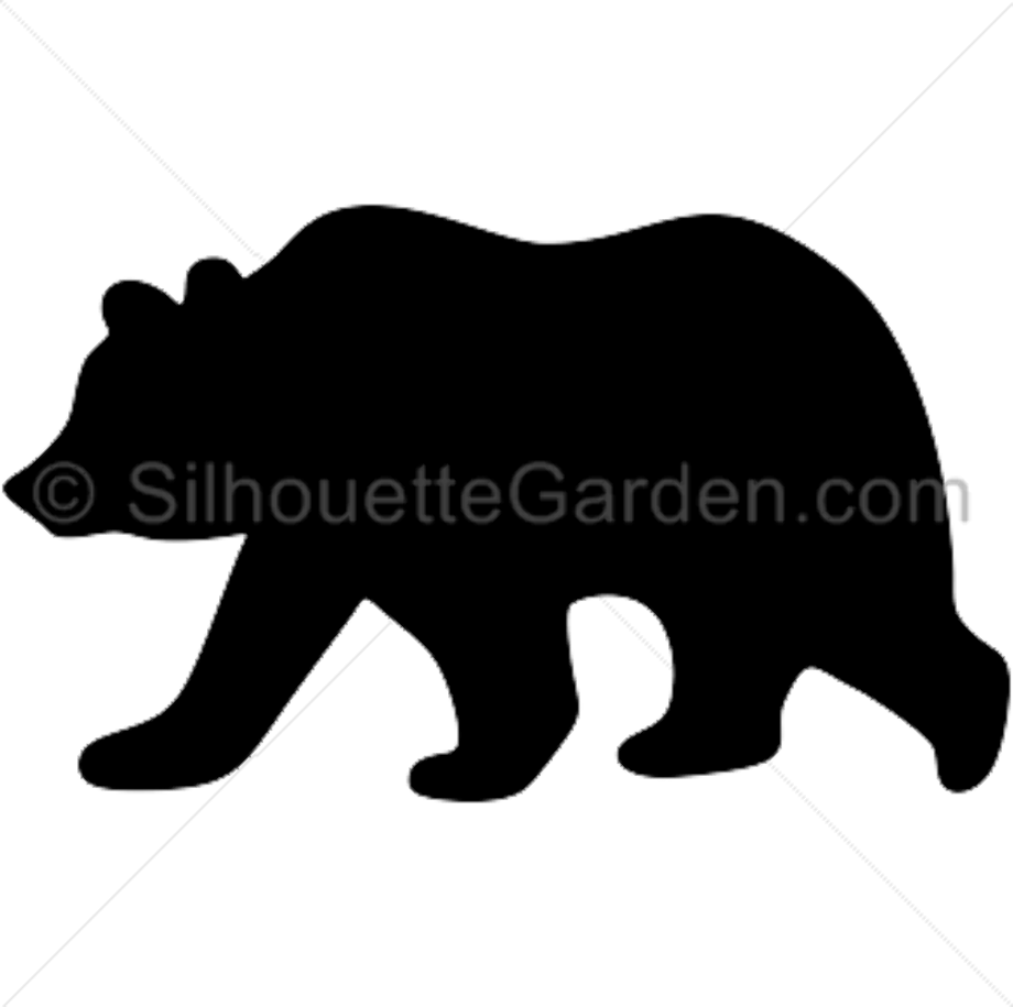 bear clipart silhouette