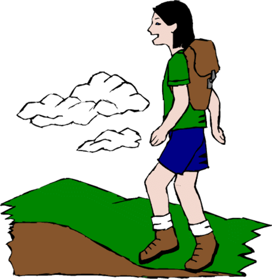 hiking clipart trekking