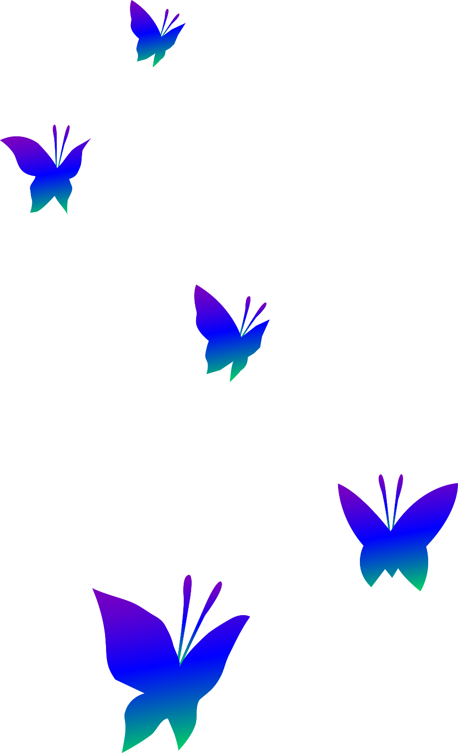 butterflies clipart small