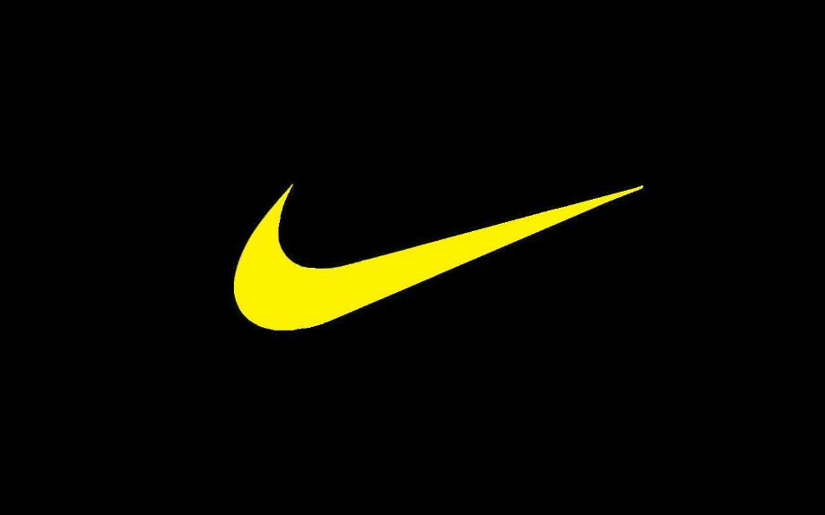 nike swoosh logo yellow