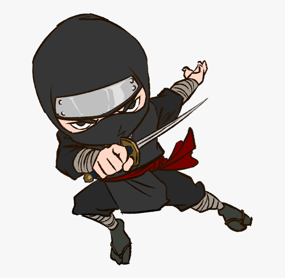 ninja clipart kicking