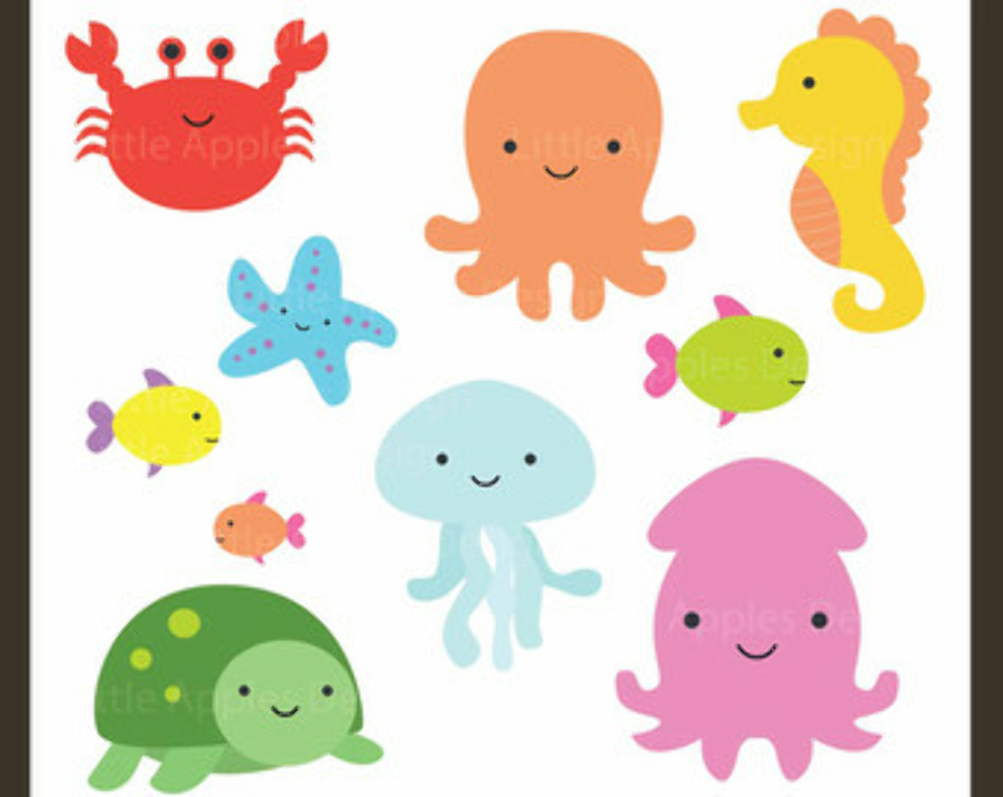 under the sea clipart simple