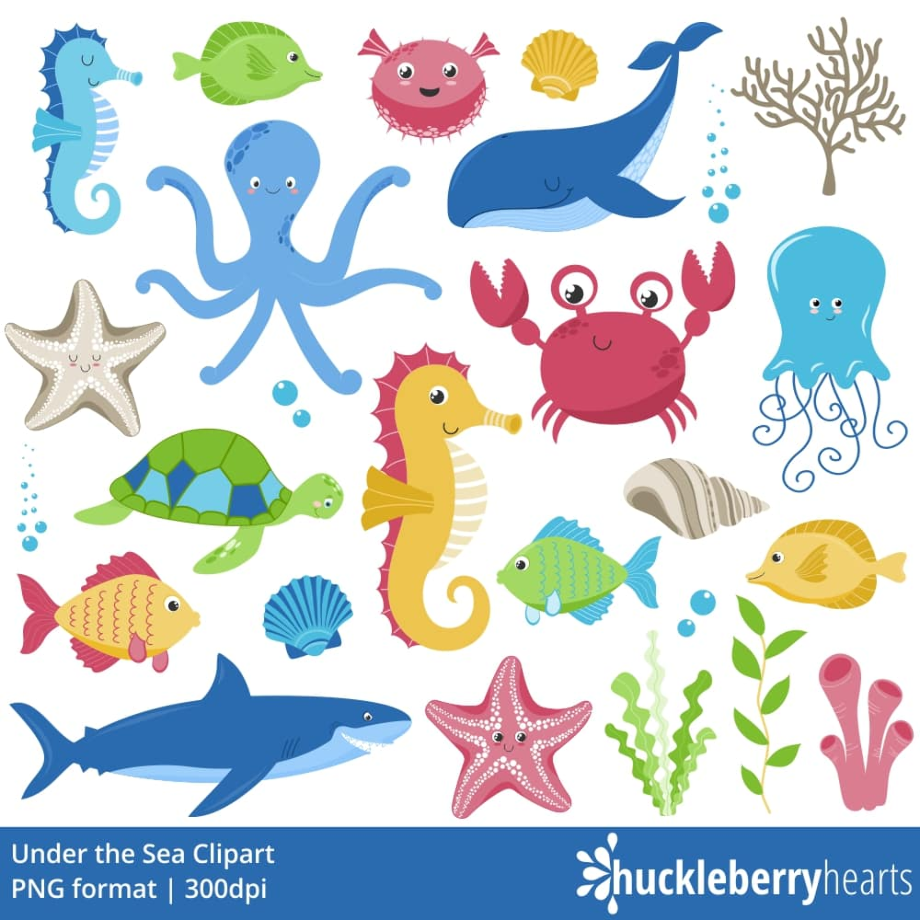 under the sea clipart printable
