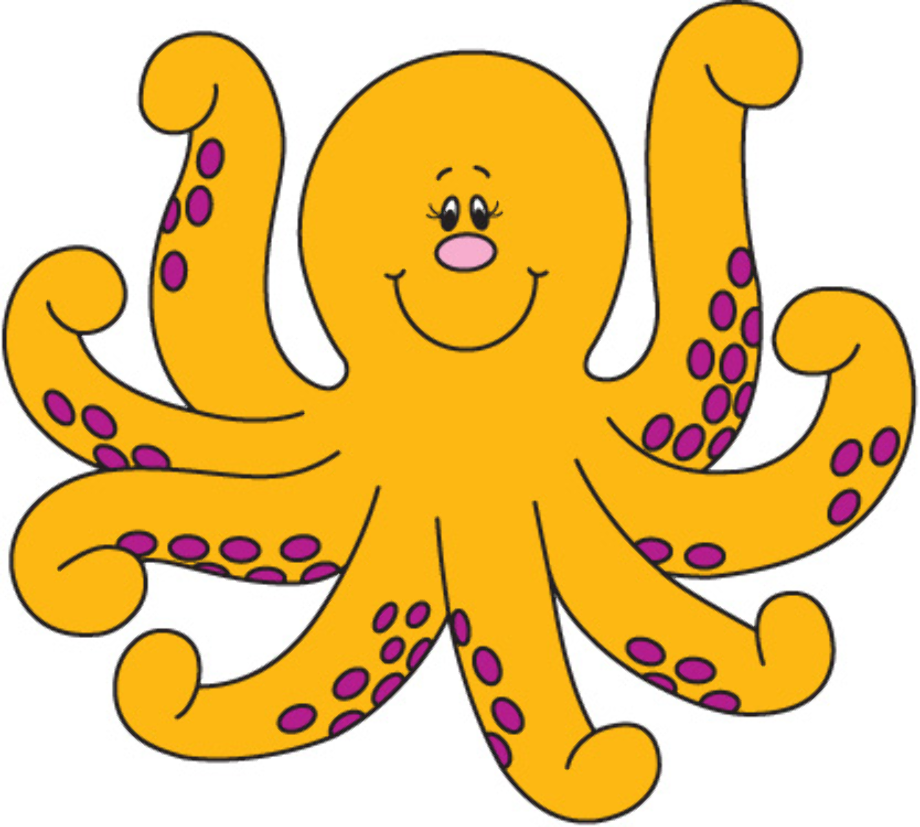 octopus clipart colorful