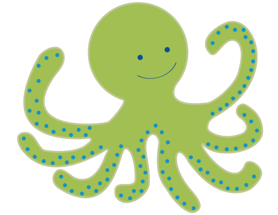 under the sea clipart octopus