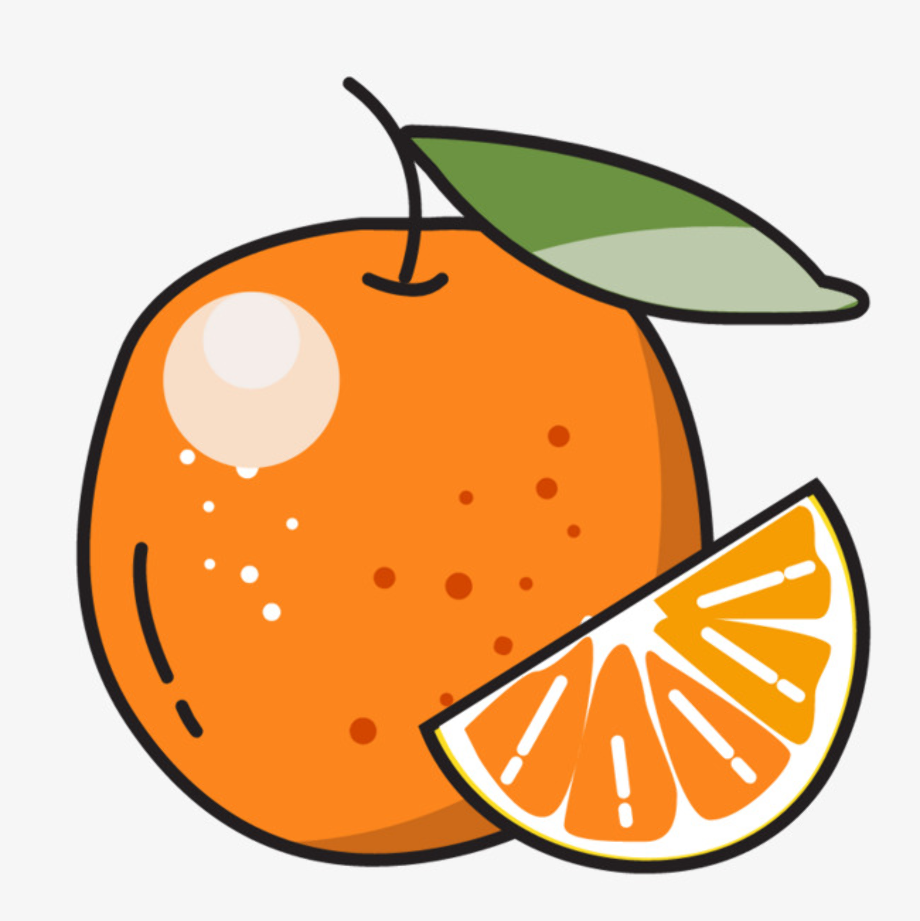 Апельсин мультяшный