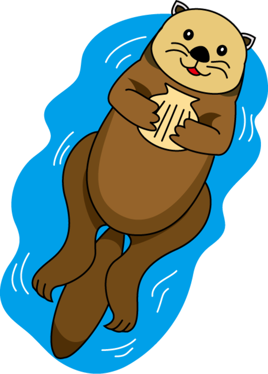 Sea Otter Cartoon Images : Cartoon Otter Cute Sea Vexels Set Ai ...