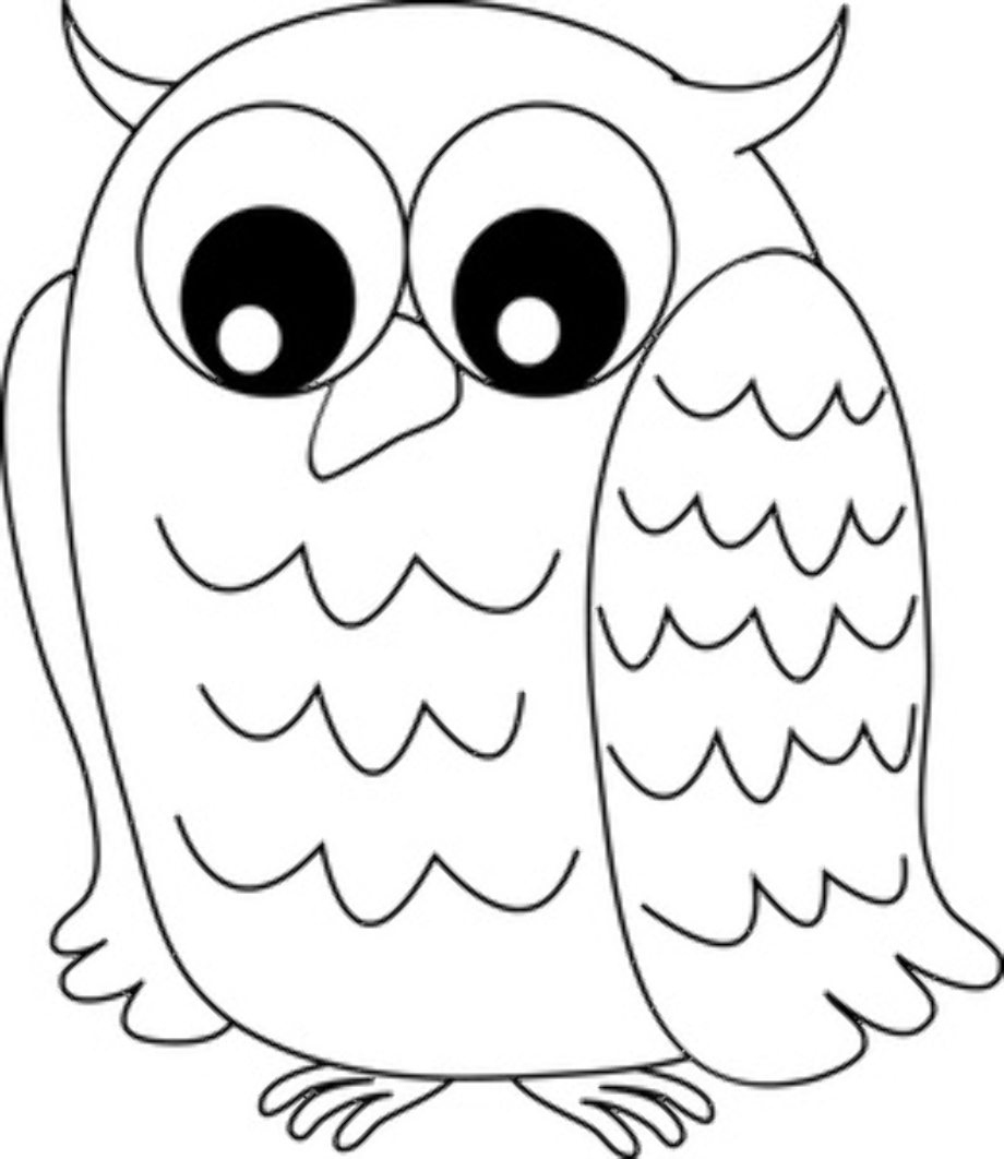 Download High Quality owl clipart black and white cartoon Transparent ...