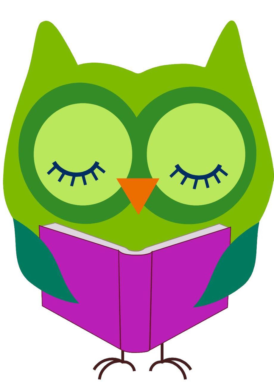 reading clipart owl