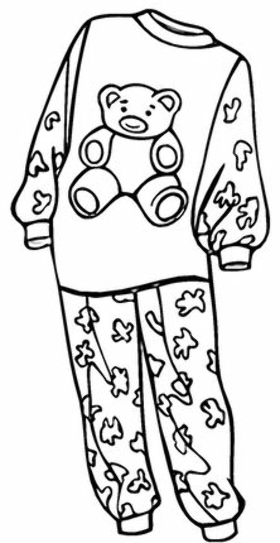 Download High Quality pajama clipart outline Transparent PNG Images