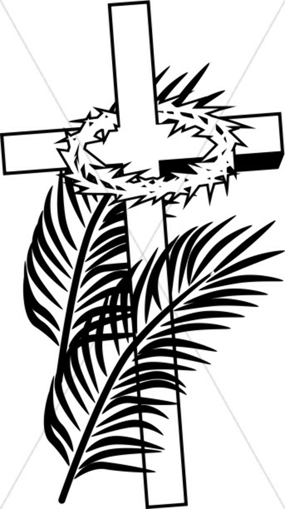 palm sunday clipart cross